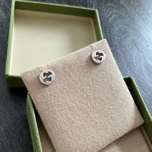 Gucci Interlocking G Stud Earrings NWT